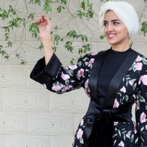 لباس بلند گل دار زنانه